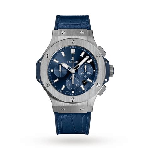 hublot big bang blue king strap black|big bang original 44mm.